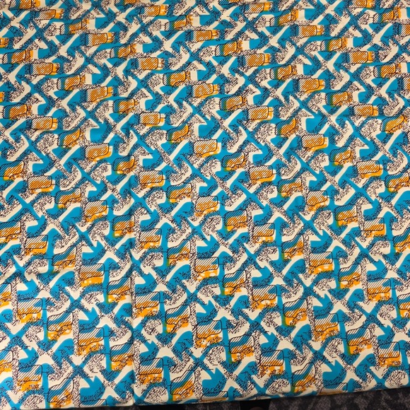 6‎ Yards of Vlisco Veritable Wax Hollandais Fabric Dutch Print Cotton Sewing - Picture 1 of 5